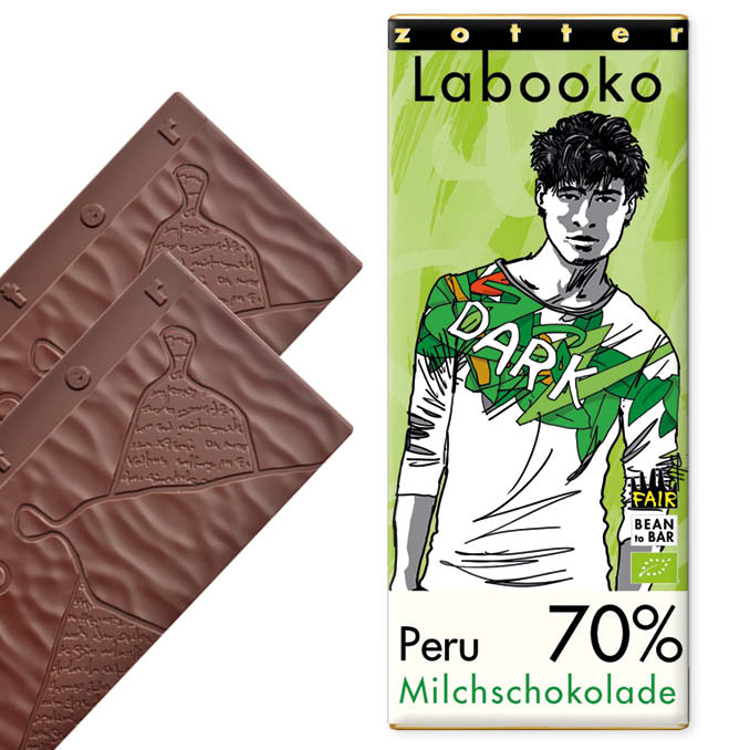 Labooko Peru Milk Chocolate 70% Cacao