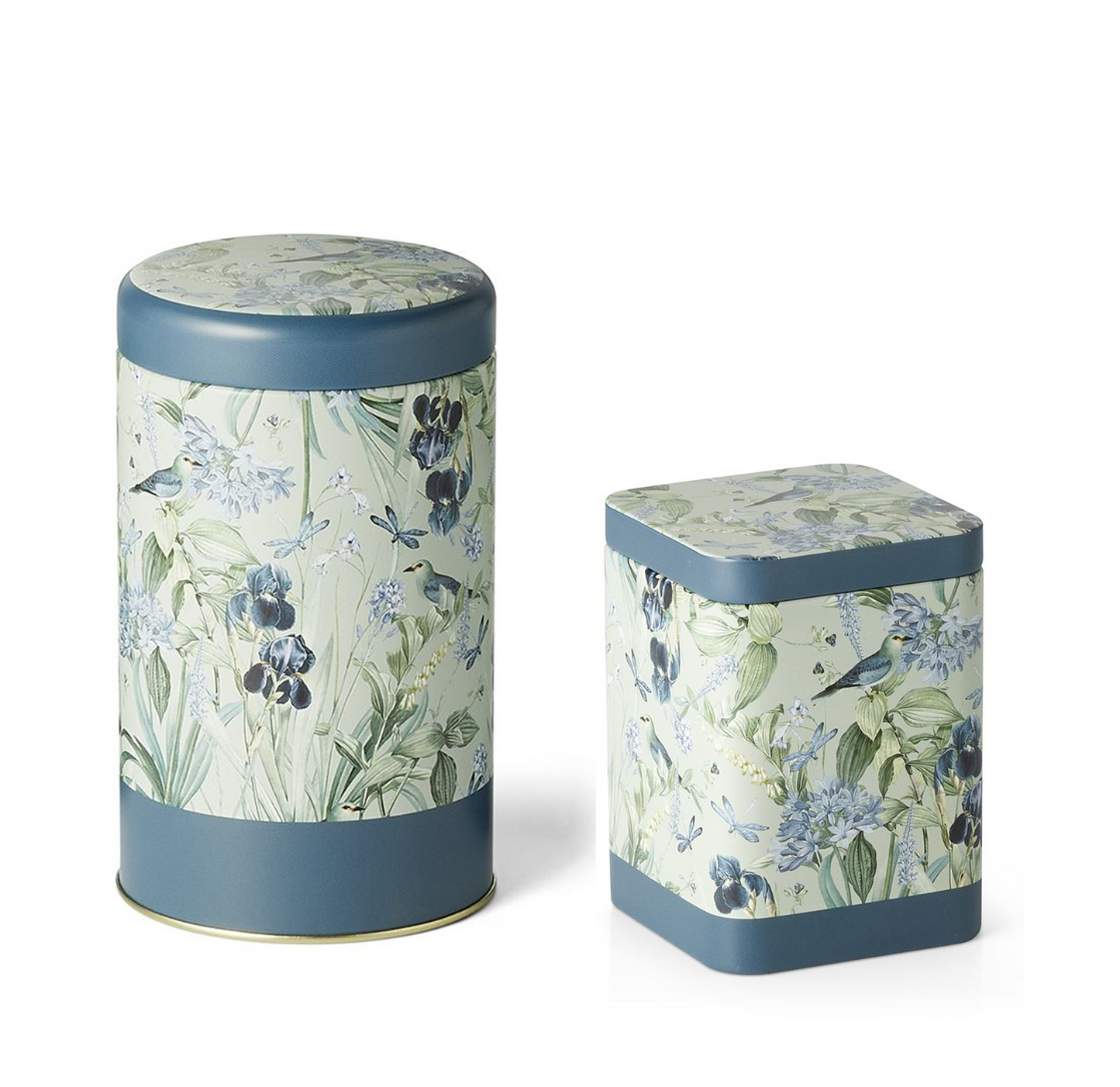 Blue Garden Tins