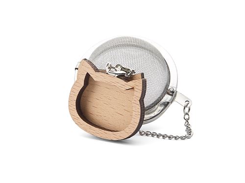 Mesh Ball with Cat Face Charm