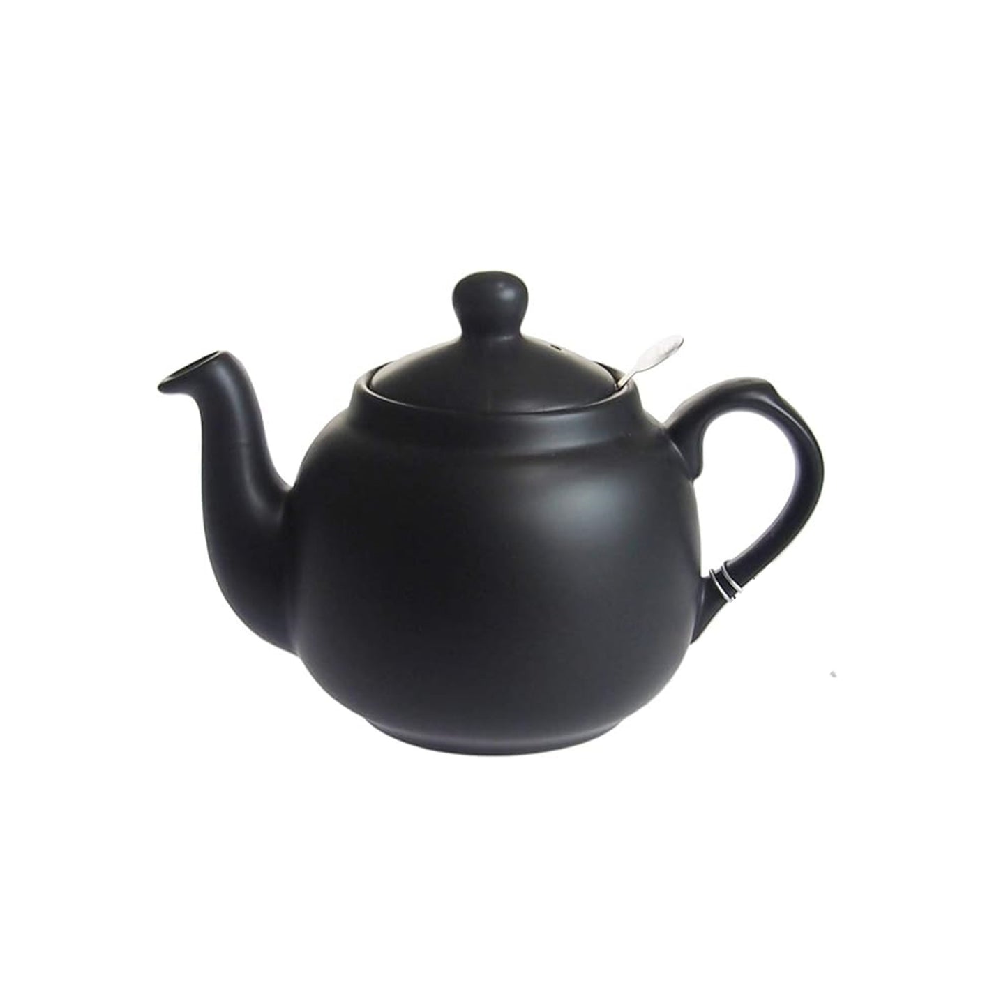 Teapot 4-Cup Black Matt with Infuser