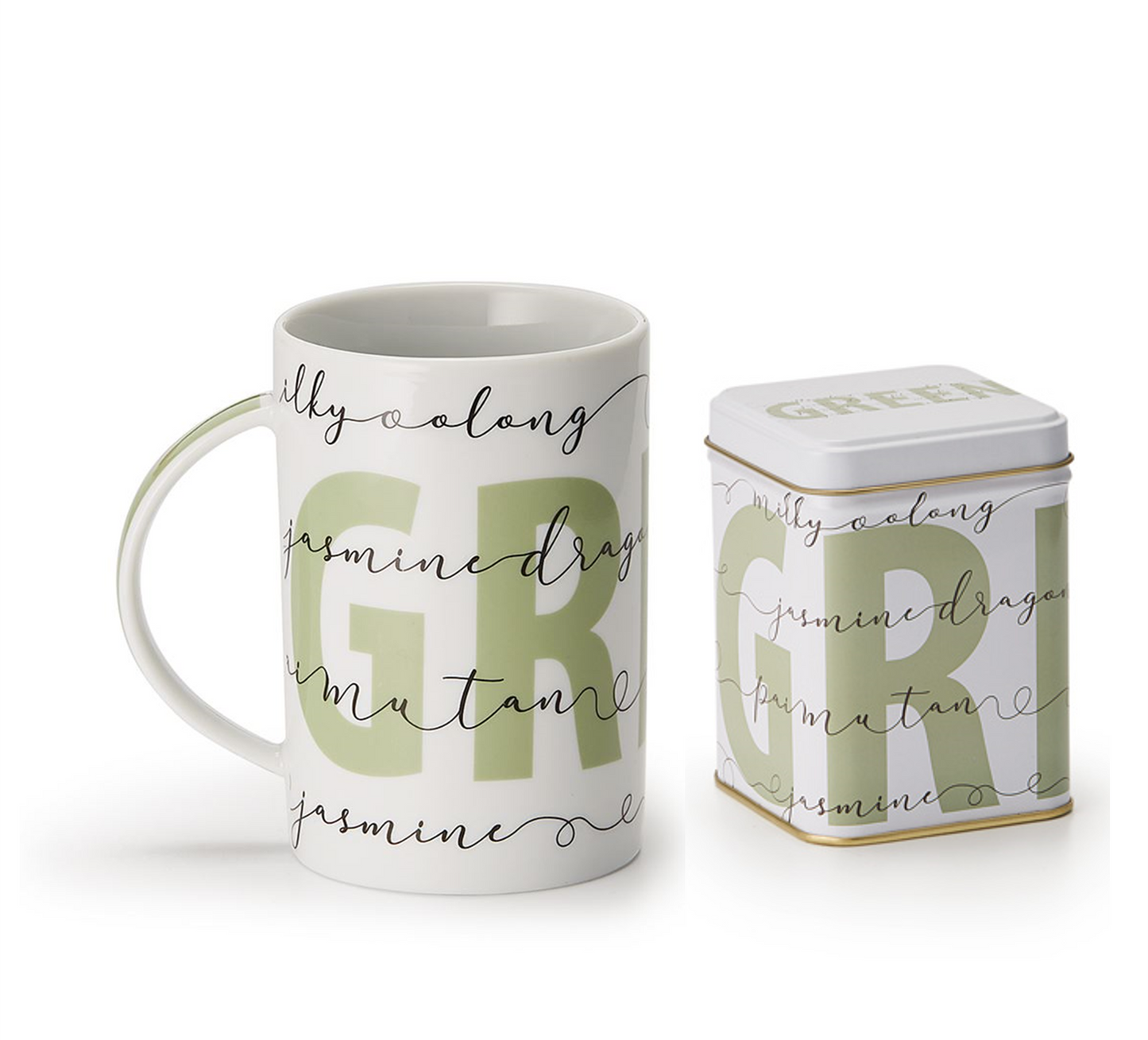 Green Tea Mug and Tin