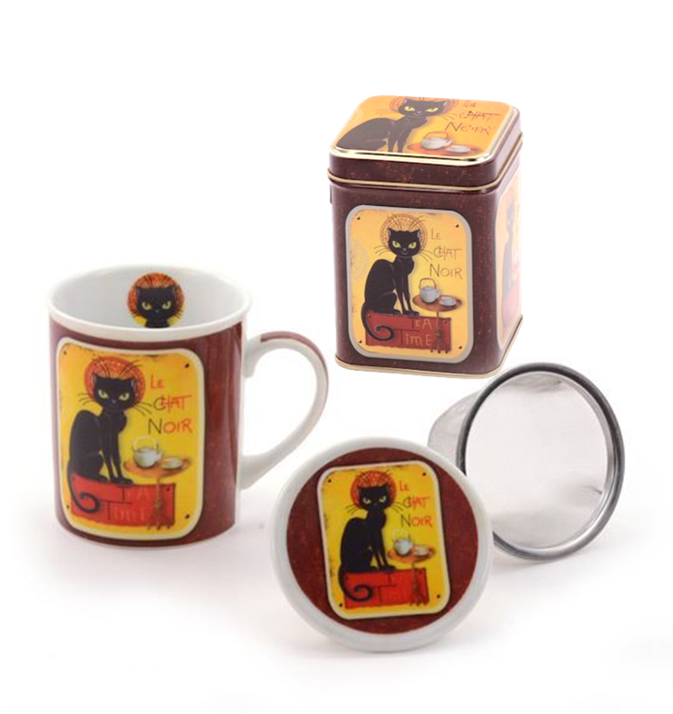 Le Chat Noir Mug and Caddy Gift Sets