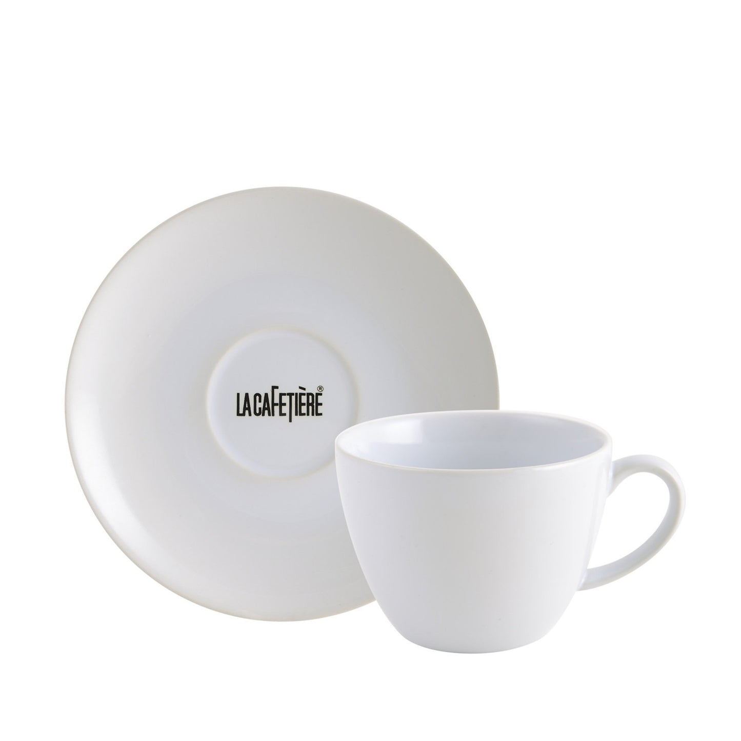 La Cafetière Decal Coffee Cup and Saucer