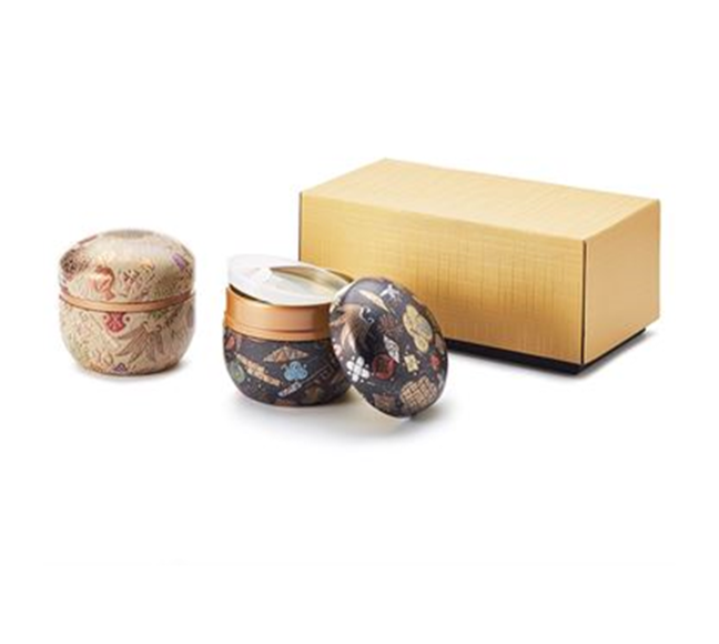 Takato Duo of Japanese Tea Caddies