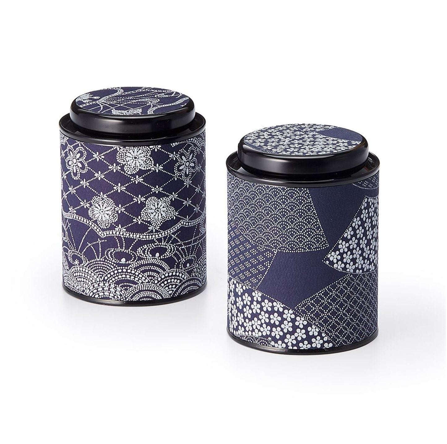 Taki Japanese Blue Swirls Caddy