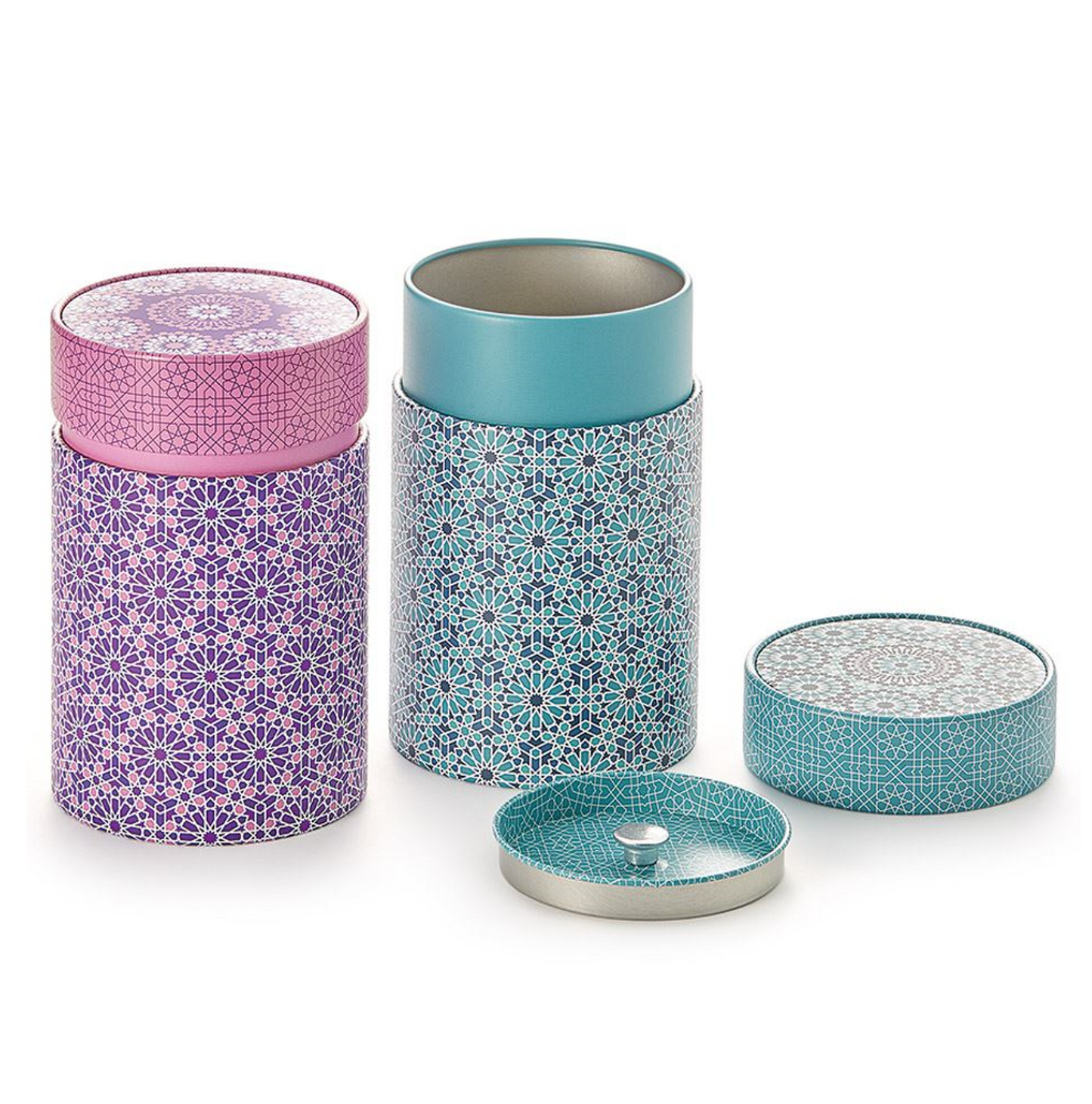 Andalusia Caddy - Berry and Turquoise