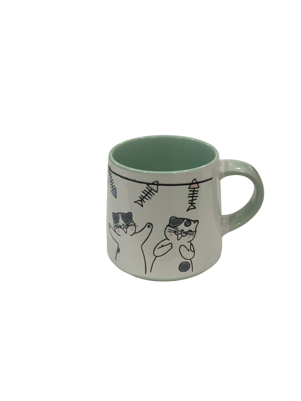 Cats on Clothesline Mug