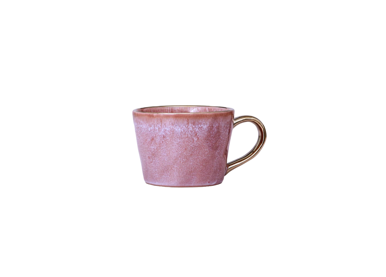 Glazed Ceramic Mug Pink or Blue
