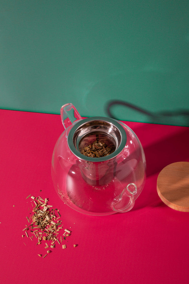 Realto Glass Teapot 4-Cup, with Infuser