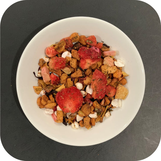 Strawberry and Rhubarb Crumble - Fruit Infusion