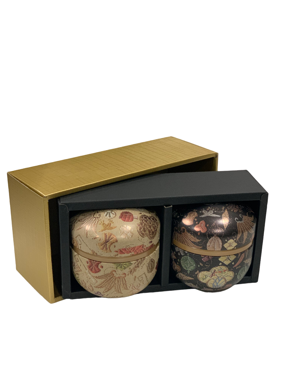 Takato Duo of Japanese Tea Caddies