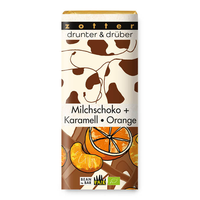 Hand-scooped Milk Chocolate + Caramel Orange