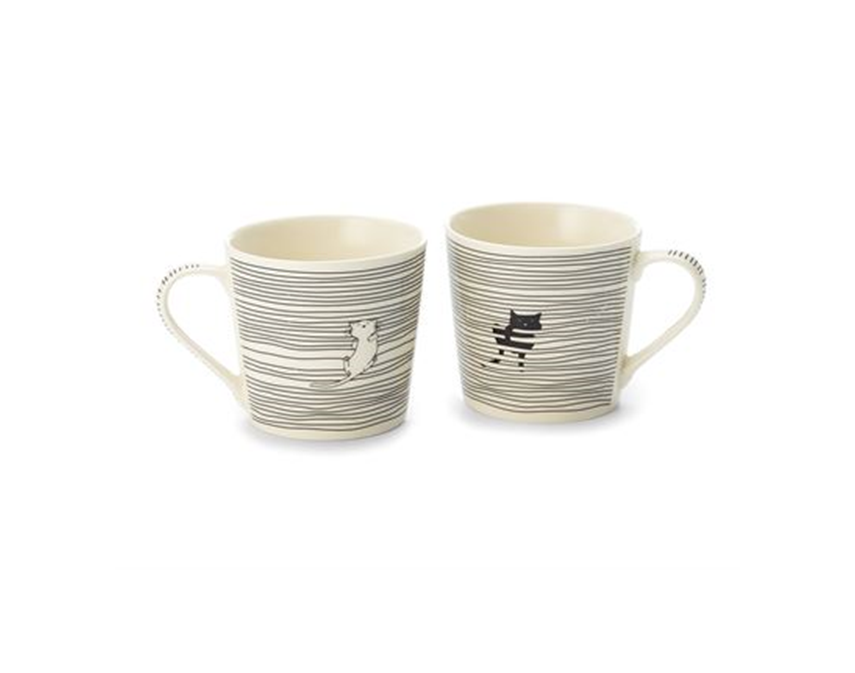 Cat Between the Lines Mug