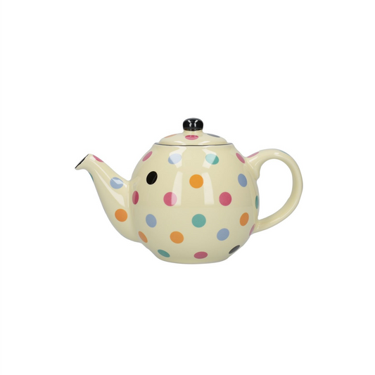 Teapot 2-Cup Ivory Multispots