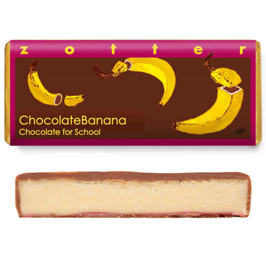 Hand-scooped Chocolate Banana "Chocolate for School"