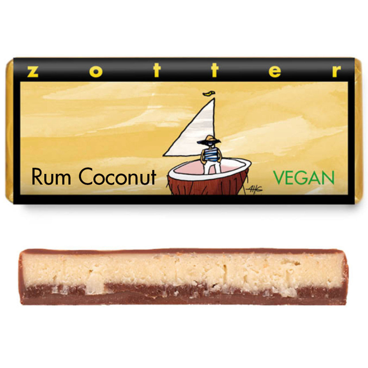 Hand-scooped Rum Coconut