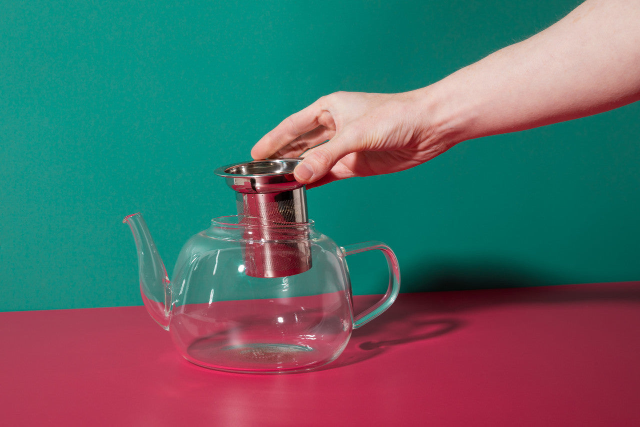 Realto Glass Teapot 4-Cup, with Infuser