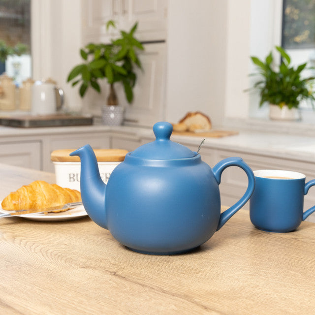 Teapot 6-Cup with Infuser, Nordic Blue