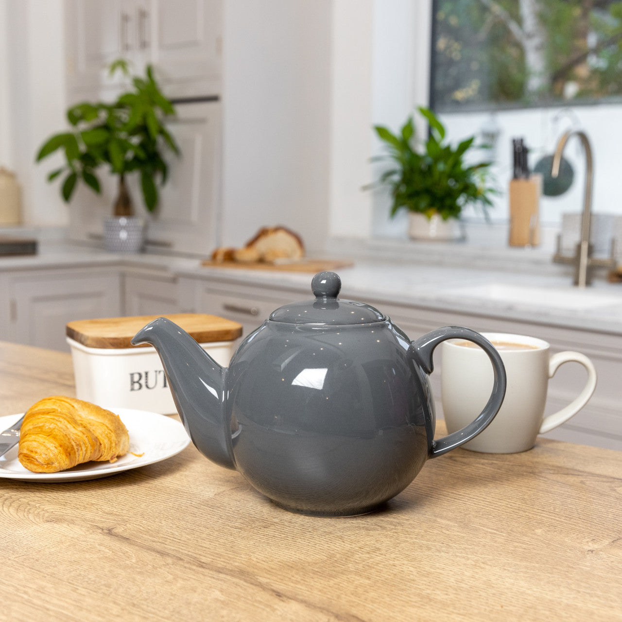 Teapot 6-Cup Grey