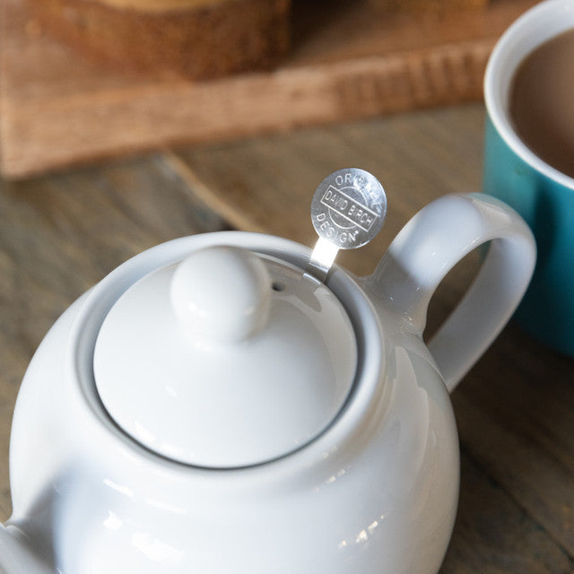 Teapot 2-Cup White with Infuser