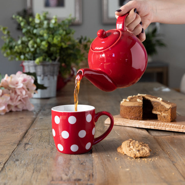 Teapot 4-Cup Red