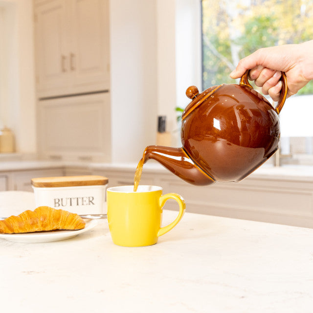 Teapot Rockingham 6-Cup, Brown