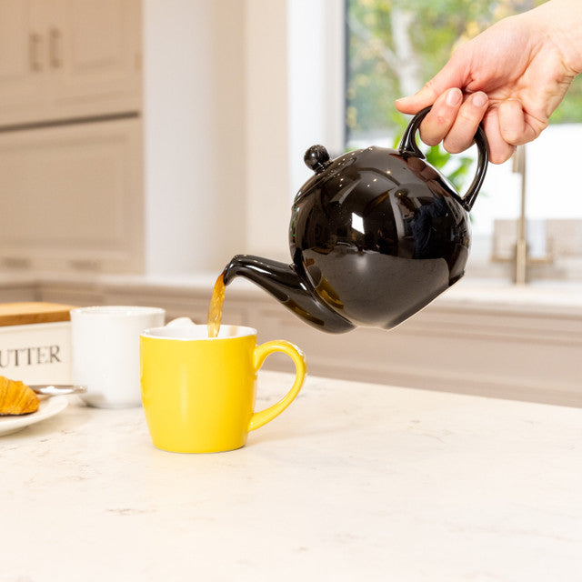 Teapot 4-Cup Glossy Black