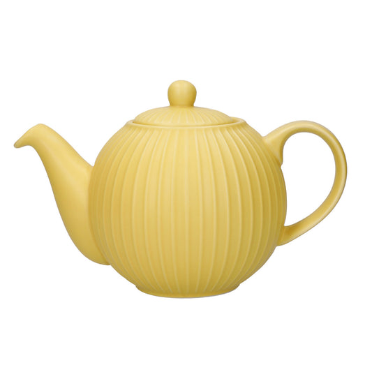 Teapot 4-cup Yellow, Textured