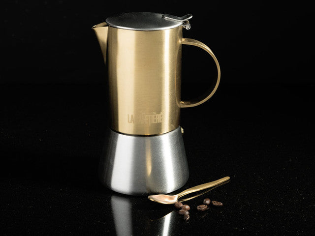 Stainless Steel Espresso Brushed Gold