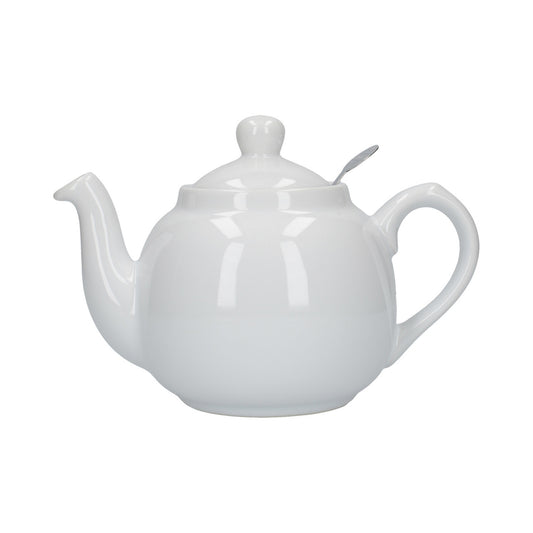 Teapot 6-Cup with Infuser, White