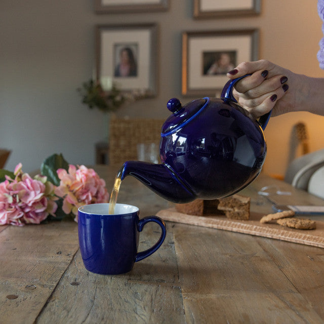 Teapot 6-Cup Cobalt Blue