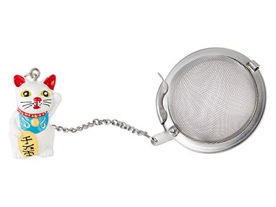 Mesh Ball with Lucky Cat Charm