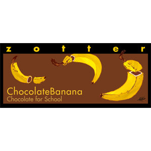 Hand-scooped Chocolate Banana "Chocolate for School"