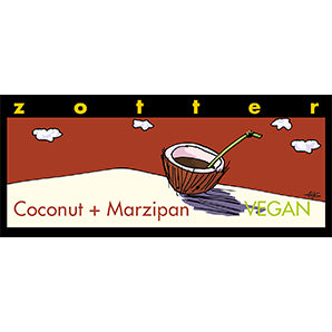 Hand-scooped Coconut & Marzipan