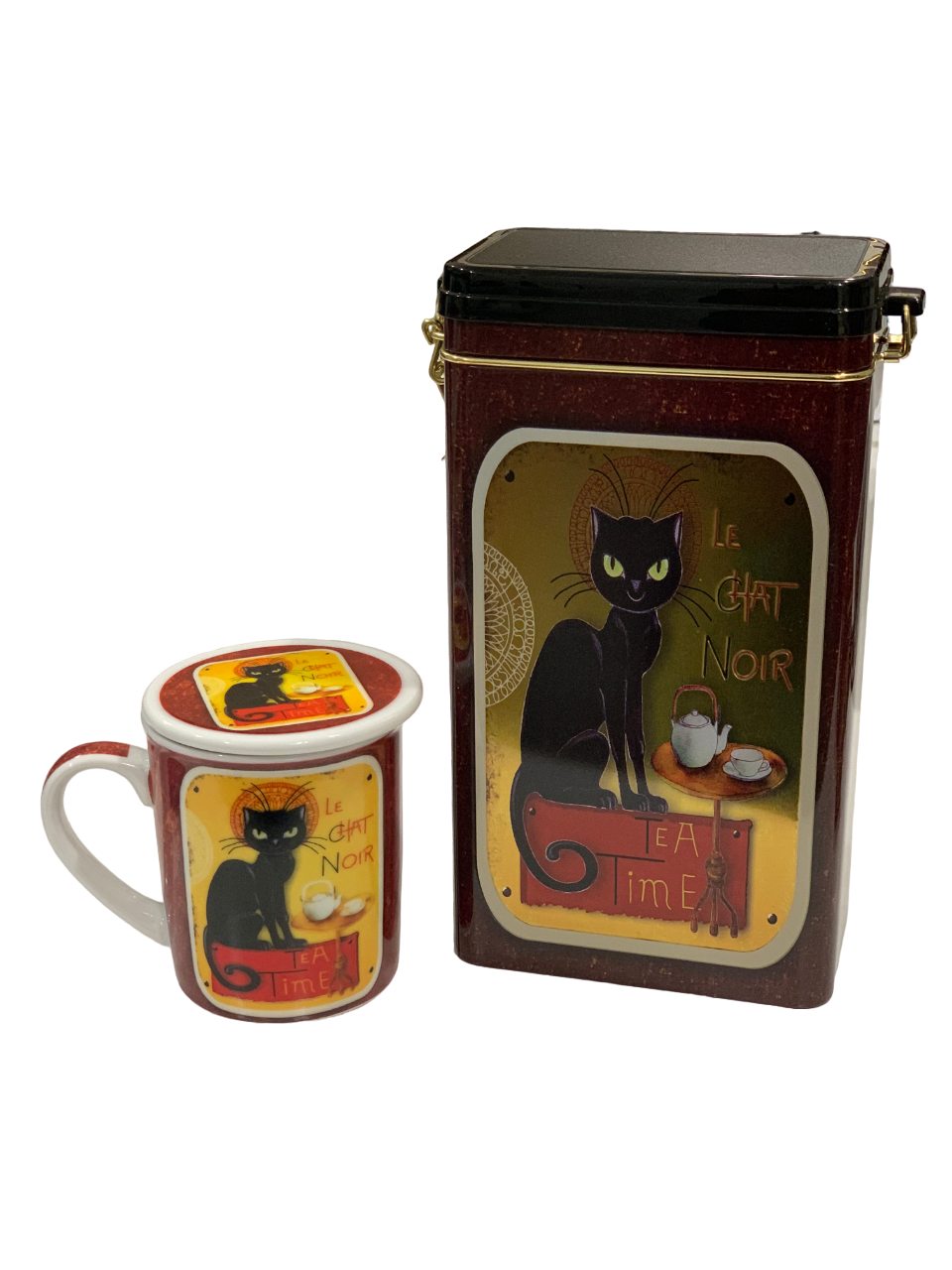 Le Chat Noir Mug and Caddy Gift Set