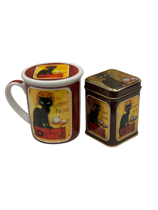 Le Chat Noir Mug and Caddy Gift Set
