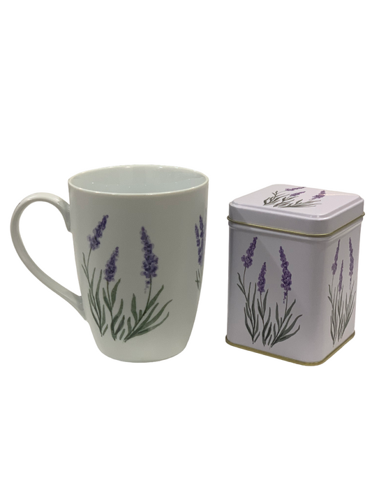 Lavender Mug and Caddy