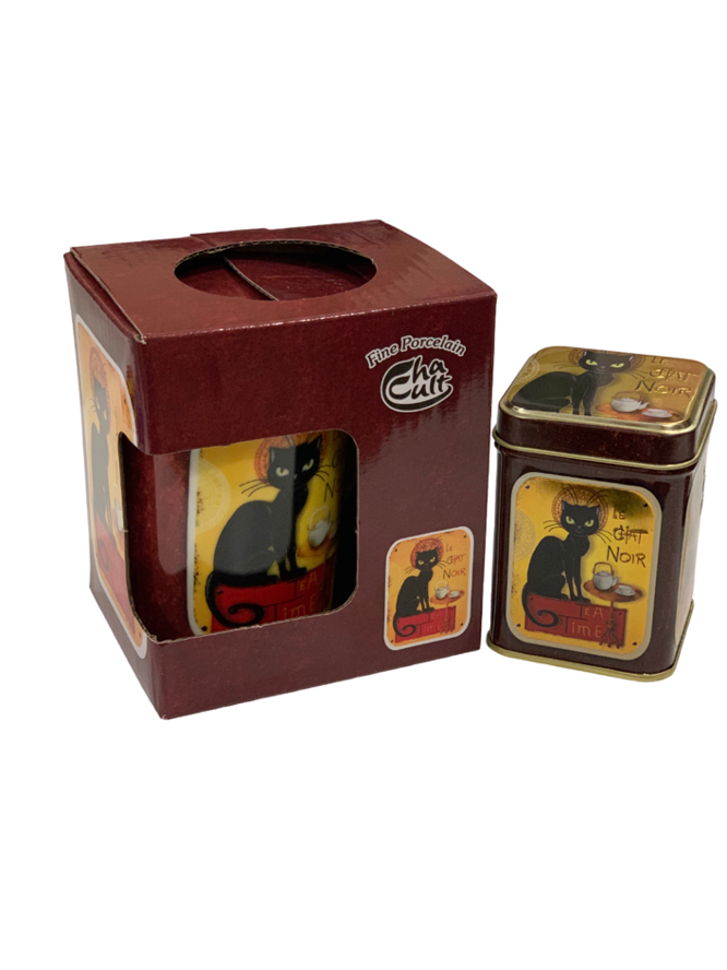 Le Chat Noir Mug and Caddy Gift Set